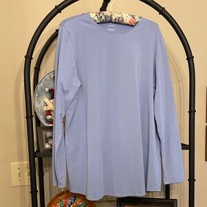 Pure Jill Long sleeve shirttail Tee